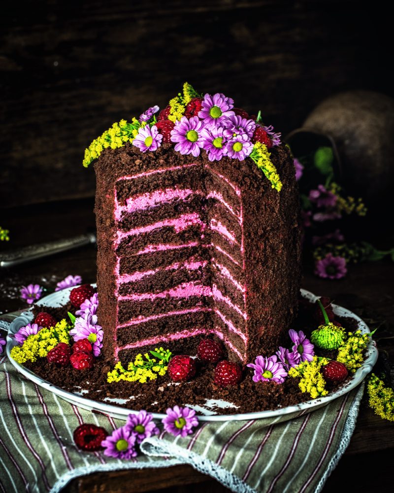 Maulwurf-Torte mit Himbeer-Füllung - Pünktchens Mama - einfache Rezepte ... Maulwurf-Torte mit Himbeer-Füllung - Pünktchens Mama - einfache Rezepte ...