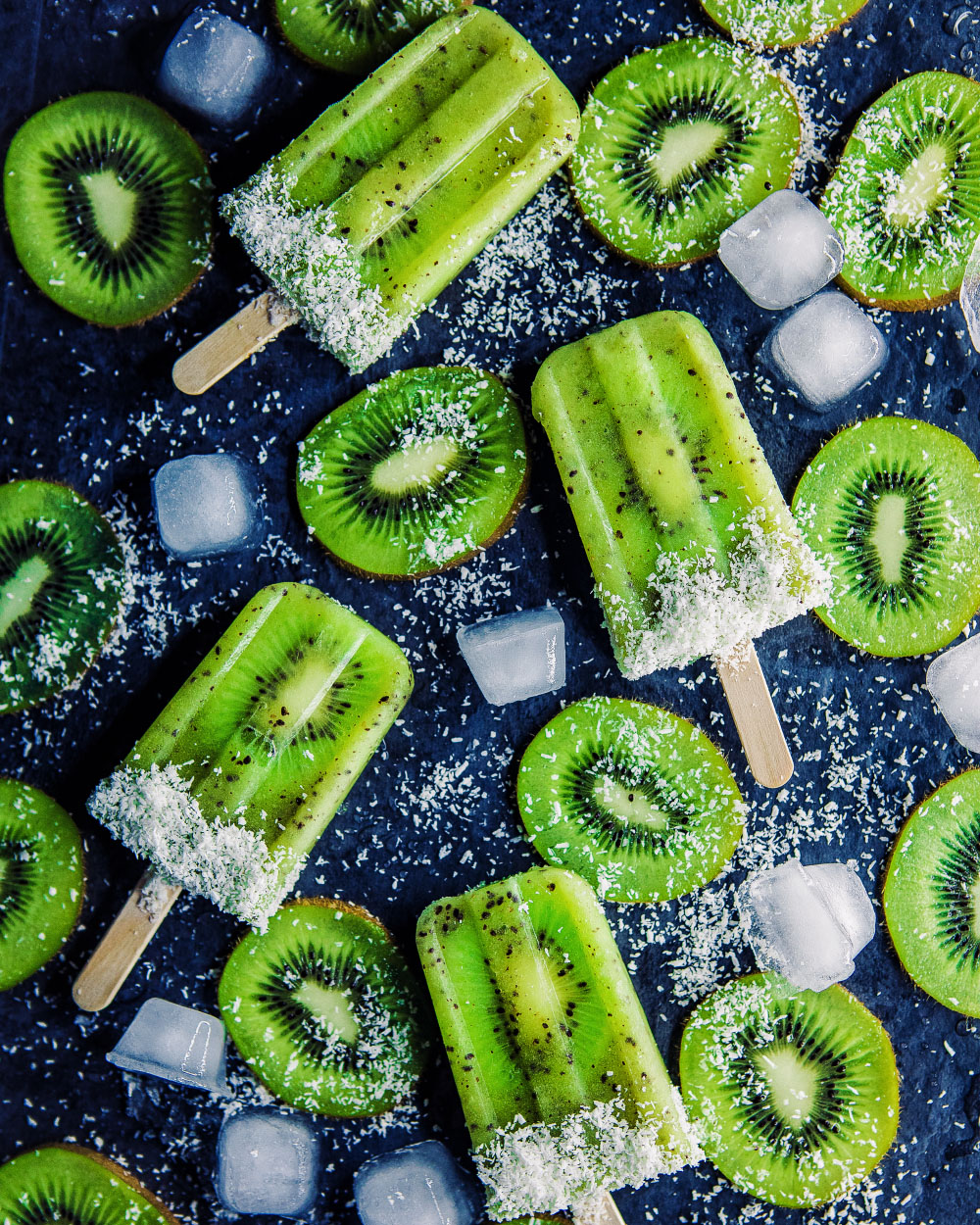 Kiwi-Icepops einfaches Rezept für super fruchtige Icepops