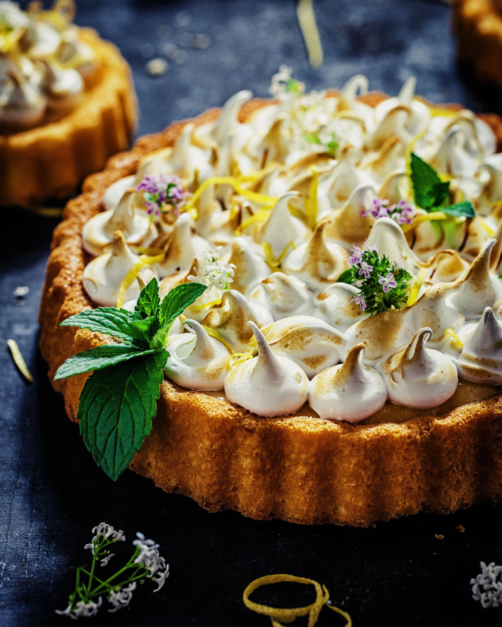 Zitronen-Baiser-Törtchen mit Lemon Curd und Baiser einfach