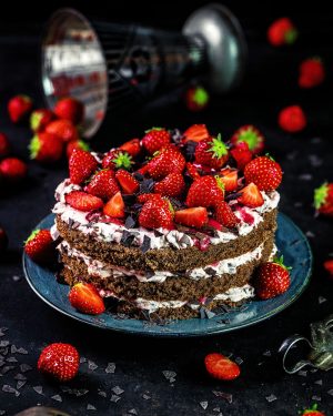 Erdbeer Stracciatella Naked Cake P Nktchens Mama Einfache Rezepte Geburtstagstorten