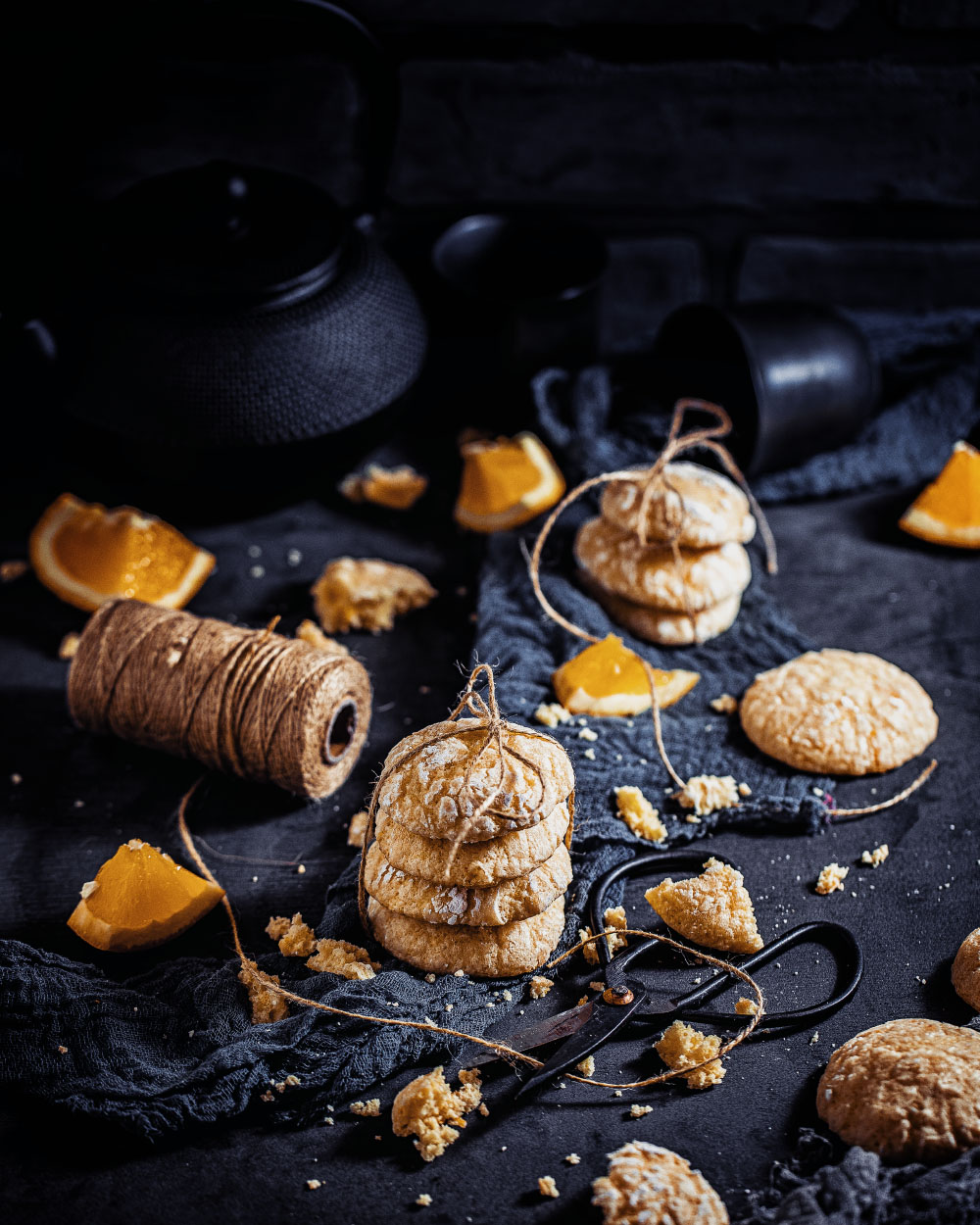 Orangen-Mandel-Kekse einfaches Rezept für Soft-Gebäck mit Orangenlikör