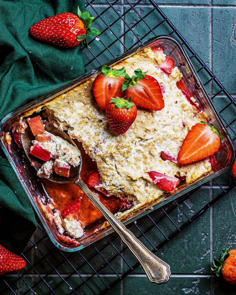 leichter Erdbeer-Rhabarber Auflauf - Pünktchens Mama - einfache Rezepte ...
