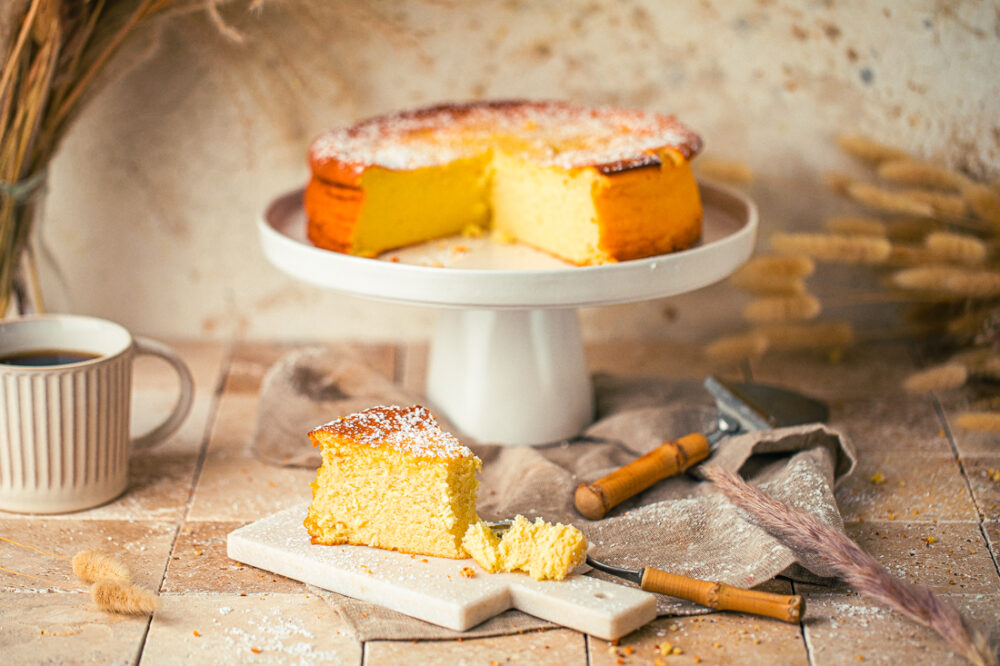 Quarkkuchen ohne Boden - einfaches Käsekuchen Rezept Quarkkuchen ohne Boden - einfaches Käsekuchen Rezept